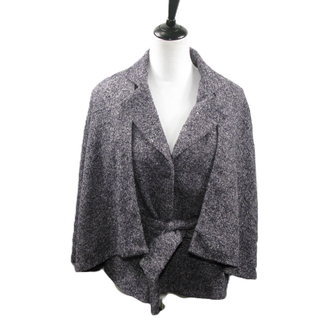 Craig Muller Dark Gray/Lilac Capelet Sleeved Jacket Size 14